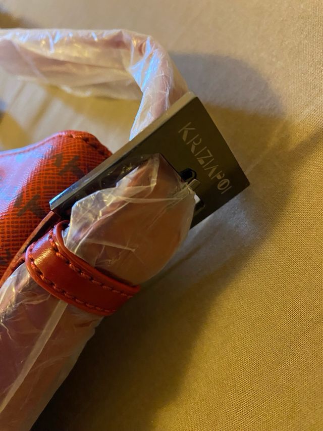 Borsa a tracolla Krizia rossa monogram