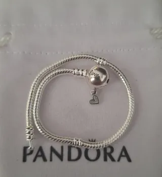 Pulsera Pandora Cierre Bola Talla 18cm
