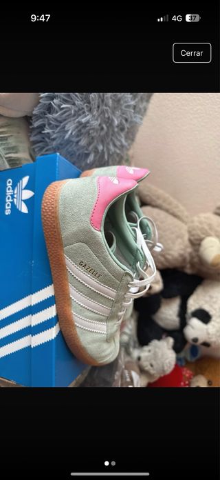 Adidas Gazelle Verde y Rosa