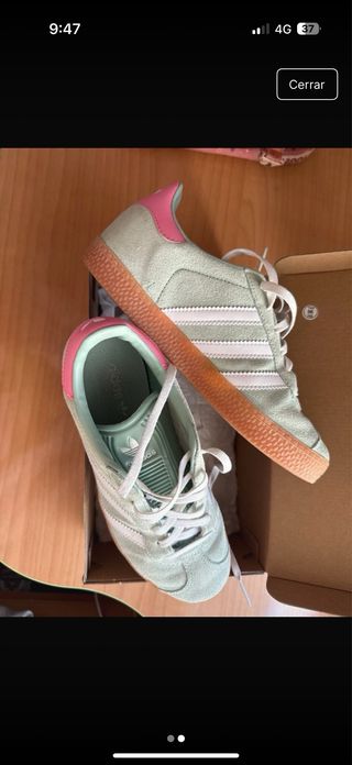 Adidas Gazelle Verde y Rosa
