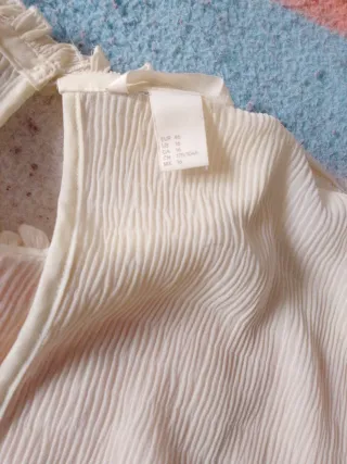 Blusa blanca manga larga