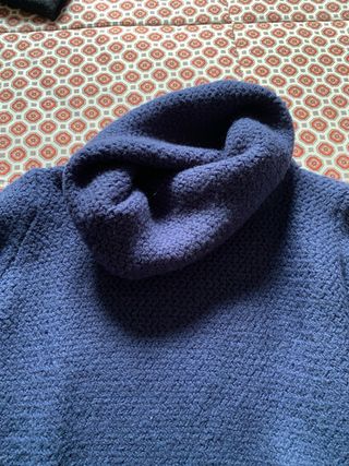 Maglione pesante donna blu