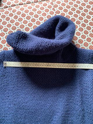 Maglione pesante donna blu