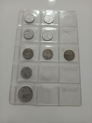 Lotto 64 monete 1 2 5 lire Repubblica Italiana