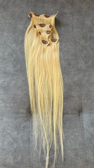 Extensiones de clip pelo natural rubio nuevas