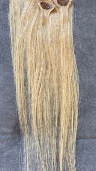 Extensiones de clip pelo natural rubio nuevas
