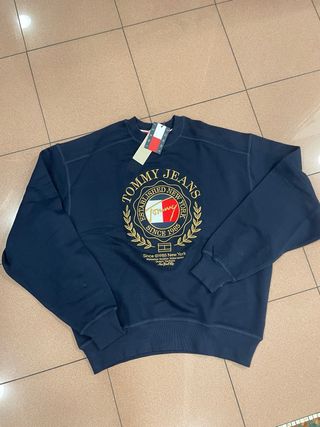 Felpa Tommy Jeans Blu Oro