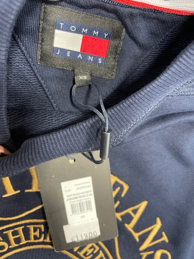 Felpa Tommy Jeans Blu Oro