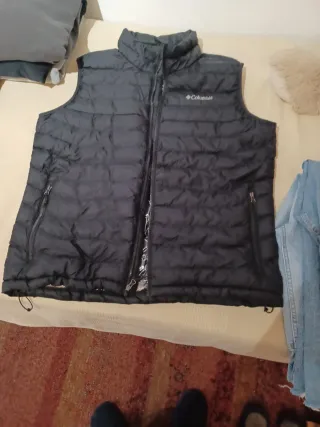 Chaleco Columbia Negro Hombre