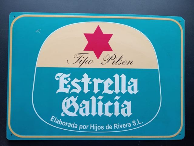 Cartel Vintage Estrella Galicia Pilsen