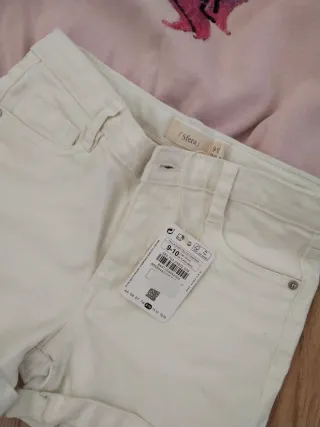 Conjunto niña unicornio rosa y blanco