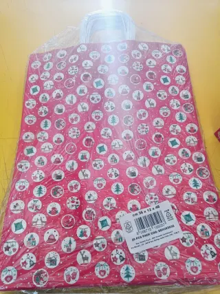 25 Shopper Natale Grandi Rosse