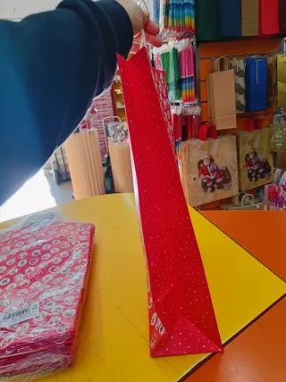 25 Shopper Natale Grandi Rosse