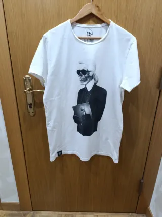 Camiseta Le Crane Blanca Estampada talla L