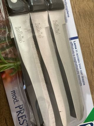 Set 6 Coltelli Tavola Gnali