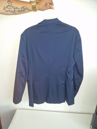 Traje Zara Man Azul Talla M
