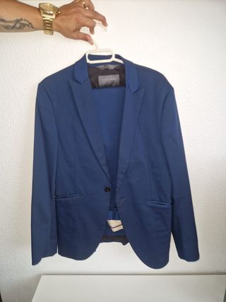 Traje Zara Man Azul Talla M