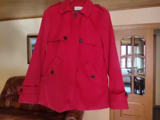 Gabardina FASHION roja talla M