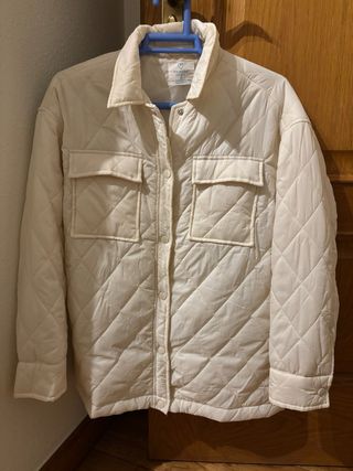 Chaqueta acolchada Primark Beige Talla M