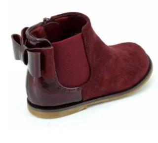 Botines lazo burdeos 21 y 22