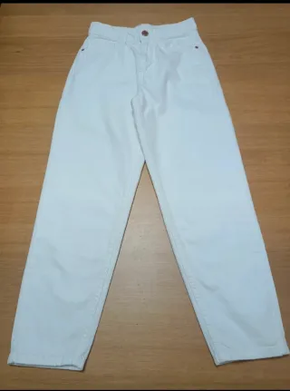 Pantalón vaquero blanco