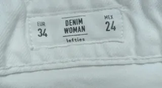 Pantalón vaquero blanco
