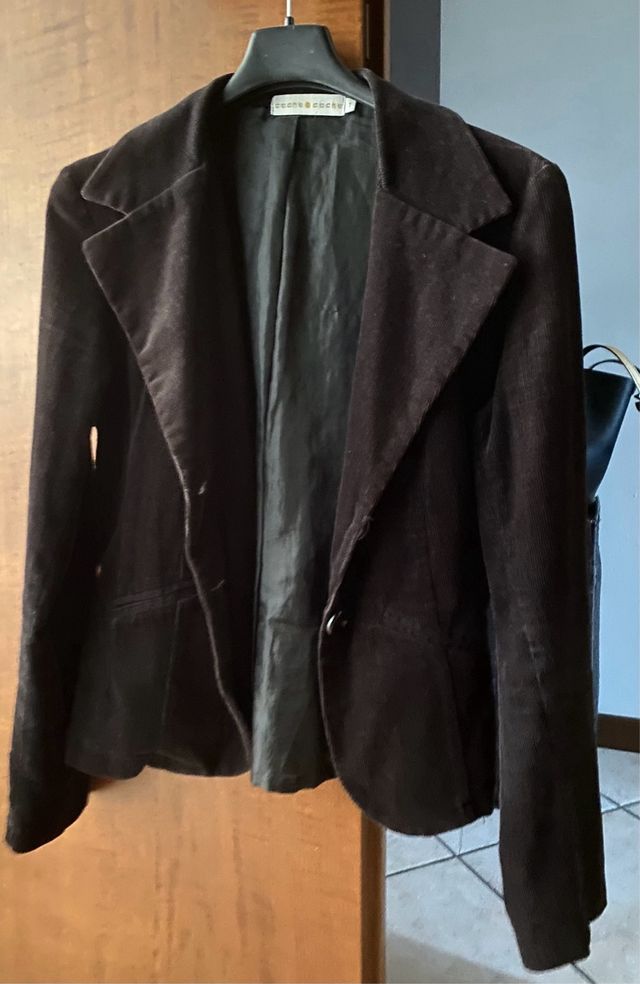 Giacca nera in cotone