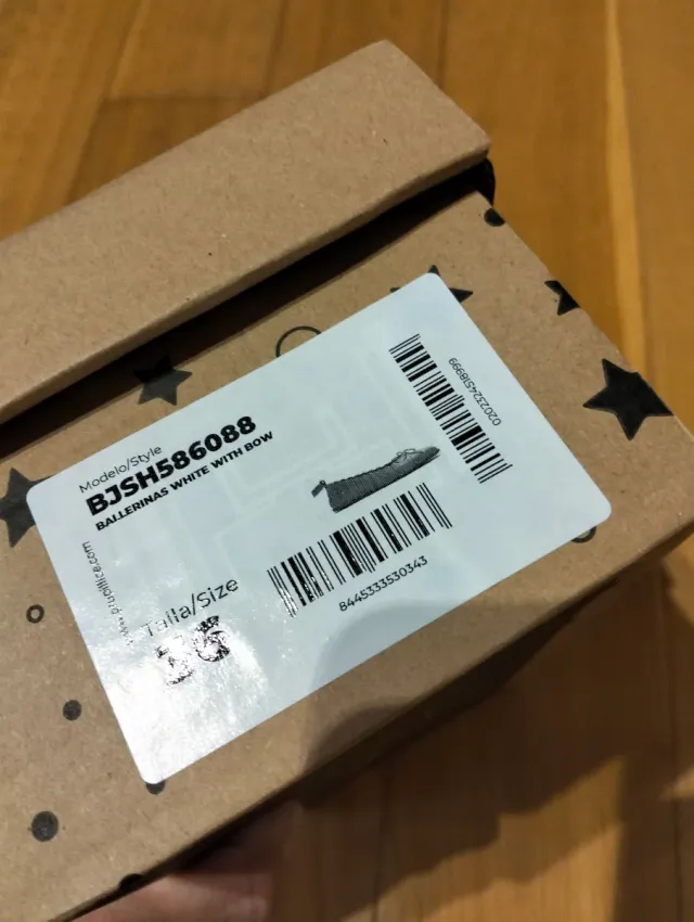 Bailarinas niña talla 36 blancas