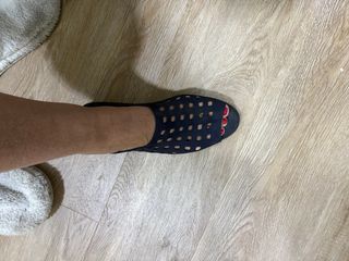 Zapatos de piel azul marino