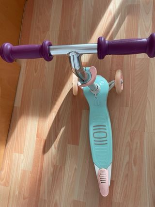 Patinete infantil 3 ruedas morado/menta