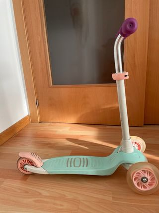 Patinete infantil 3 ruedas morado/menta