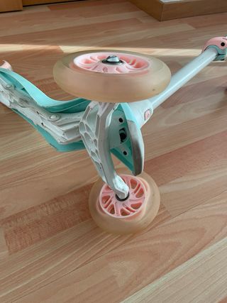 Patinete infantil 3 ruedas morado/menta