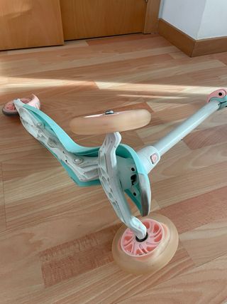 Patinete infantil 3 ruedas morado/menta