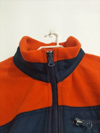 Chaqueta Polar Naranja y Azul