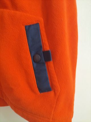 Chaqueta Polar Naranja y Azul