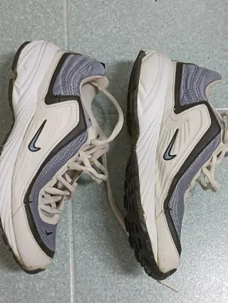 Zapatillas Nike Mujer Gris y Blanco