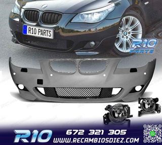 PARAGOLPES DELANTERO BMW E60 61 07-10 LOOK M PDC Y NIEBLAS