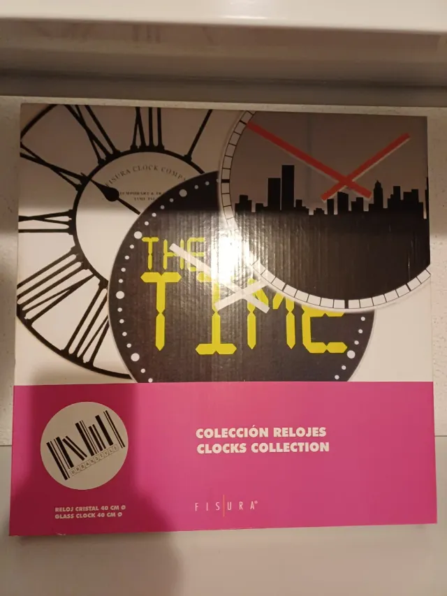 Reloj de Cristal FISURA 40 cm