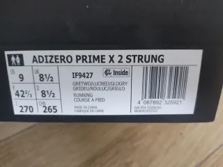 Adidas Adizero Prime X2 Strung talla 42 2/3