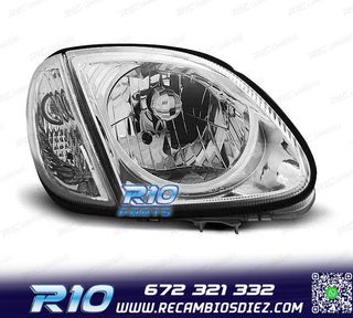 FAROS PARA MERCEDES CLASE SLK R170 96-04 FONDO CROMO