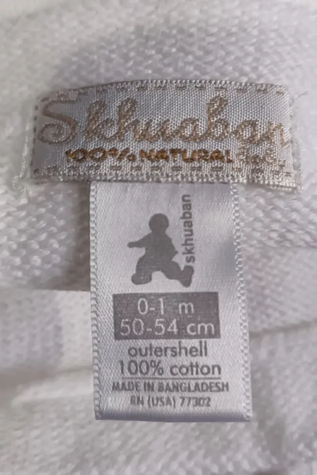 Pelele Skhuaban Algodón Blanco Talla S