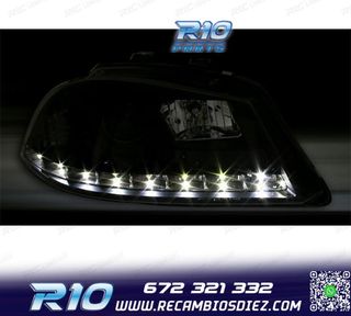 FAROS PARA SEAT IBIZA Y CORDOBA 6L 02-08 LUZ DIURNA LED FOND