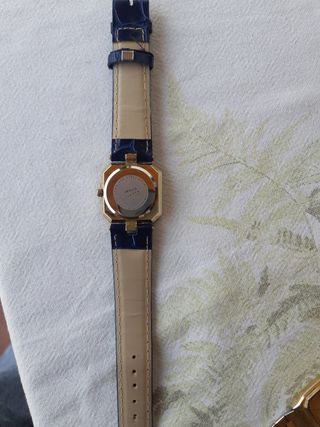 Reloj Janus Dama Azul y Dorado