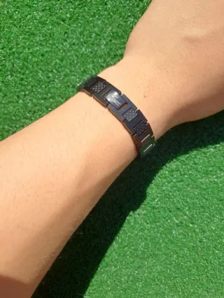 Pulsera Lacoste Acero Inox Negra NUEVA