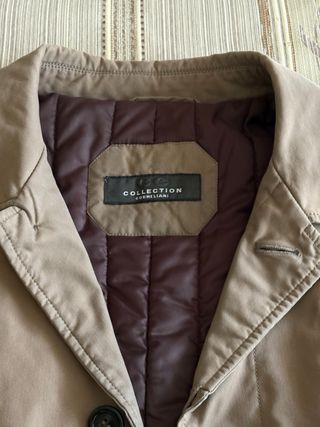 Gabardina hombre beige
