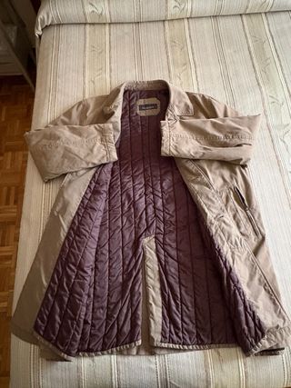 Gabardina hombre beige