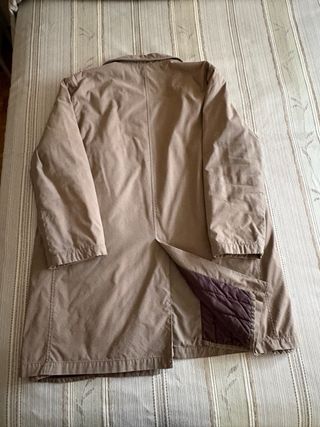 Gabardina hombre beige