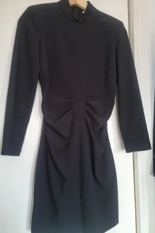 Vestido fiesta negro Zara Talla XS