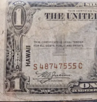 Raro billete Estados Unidos