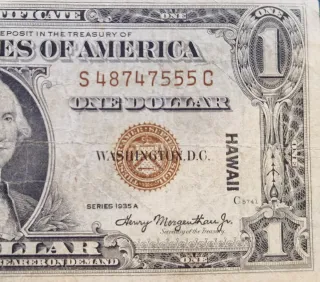 Raro billete Estados Unidos